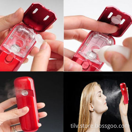Portable nano handy mist skin face steamer